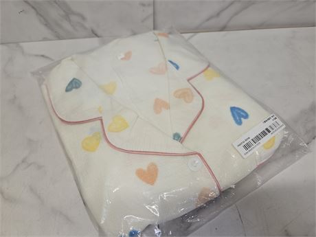 Med Heart Pattern Pajama Set