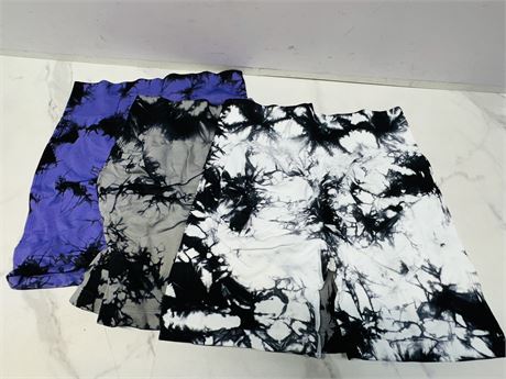 Lot of 3 Tie-Dye Shorts