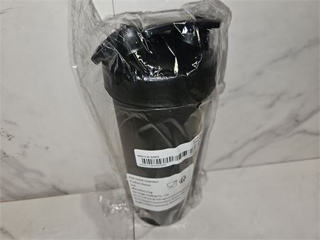 Black Shaker Bottle 600ml