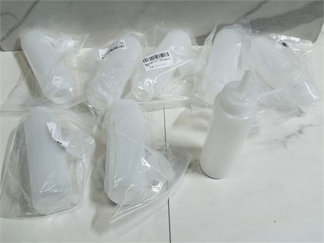 Lot of Plastic Squeeze Bottles