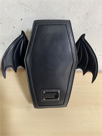Coffin Shaped Bag with Bat Wings