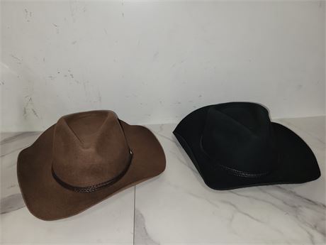 Lot of 2 Cowboy Hats