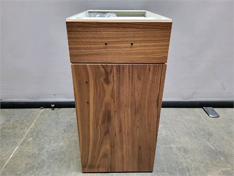 1 Drawer Base Cabinet (Swing Right) - Walnut