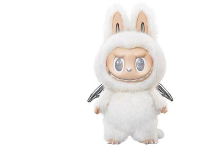 Pop Mart The Monsters Labubu Zimomo Angel in Clouds Figure + Tote Bag
