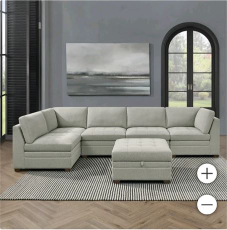 Thomasville Tisdale Boucle Modular Sectional