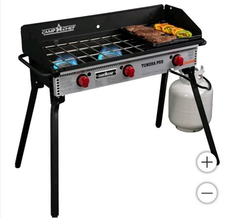 Camp Chef Tundra 3 Burner Stove with Griddle