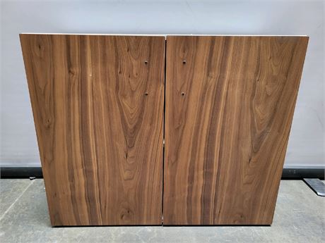 2 Door Wall Cabinet - Walnut
