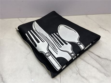 Black and White Kitchen mat