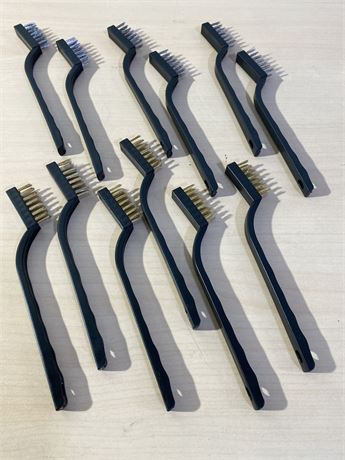 Lot of 12 Wire Brushes