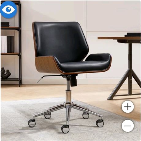 Ciara Bentwood Walnut Veneer Frame Office Chair