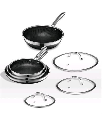 HexClad Hybrid Nonstick 7-Piece