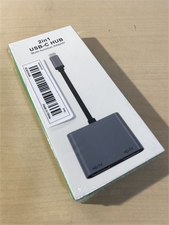2-in-1 USB-C Hub Adapter