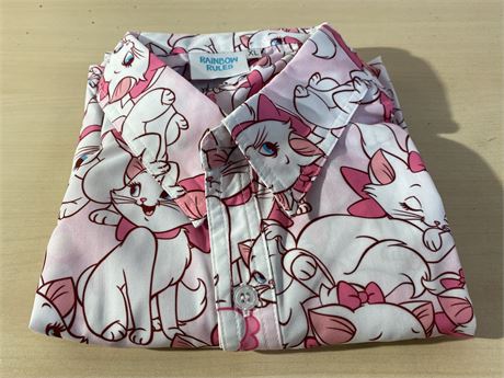 Rainbow Rules Cat Print Shirt XL