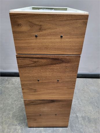 3 Drawer Base Cabinet - Walnut