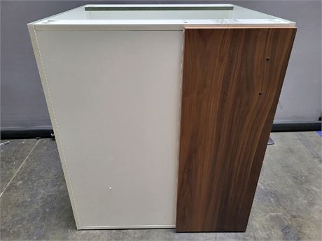 1 Door Base Corner Cabinet (Swings Left) - Walnut
