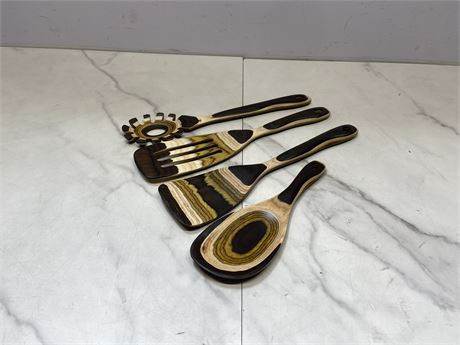 Wooden Kitchen Utensil Set