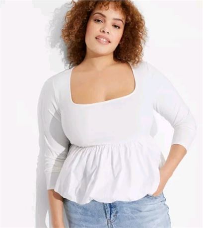 (XL) Women's V-Neck Denim Vest -