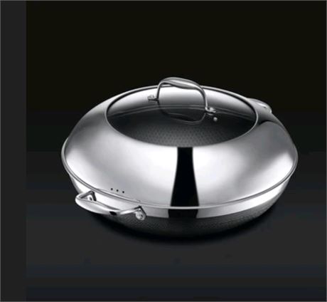 Hybrid Fry Pan with Lid, 14"