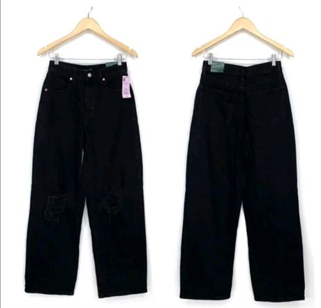 (8) Wild Fable Highest Rise Black Baggy