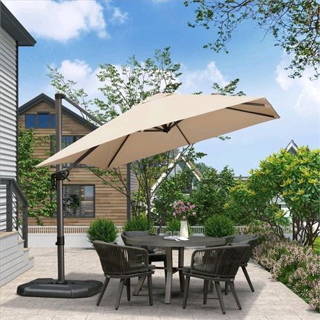 13ft Cantilever Umbrella Beige w/ Cover