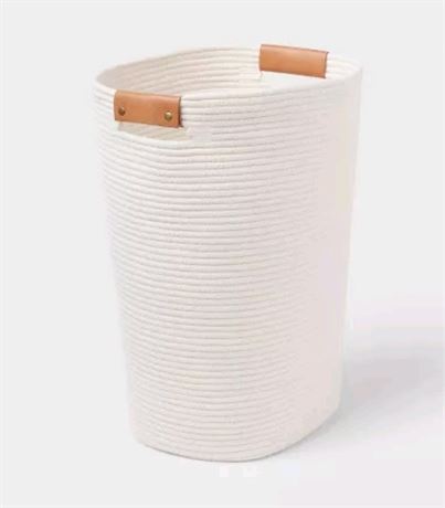 Coiled Rope Laundry Hamper -