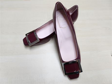 Replica Designer Women's Burgundy Heeled Shoes (Size7.5)