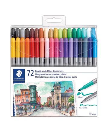 72ct Staedtler Twin Tip Markers