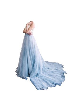 Women's Long Tulle Skirt Wedding Skirt