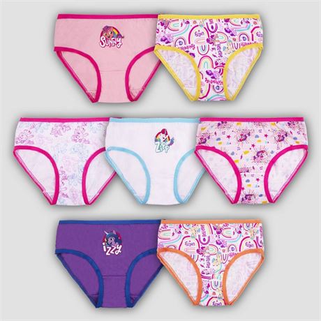 Girls' My Little Pony 7pk Underwear - 8: Cotton