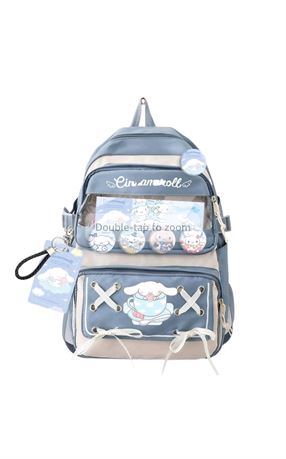 Cute Cool Backpack for Teens Girls Blue
