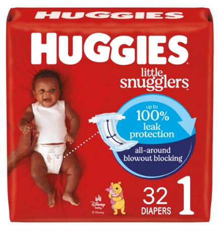 Size (1) Huggies Little Snugglers Disposable