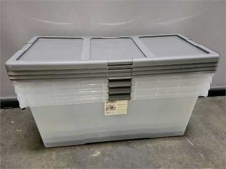 4Pk Extra Large Latching Clear Storage Box