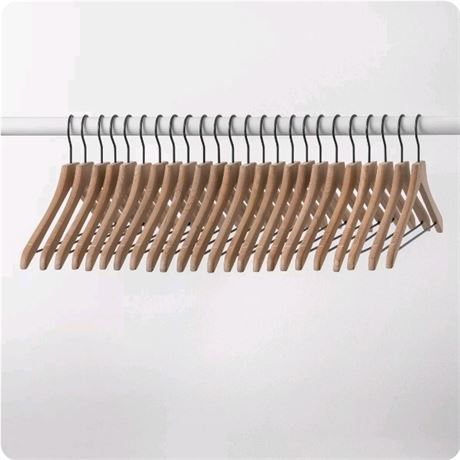 24pk Wood Suit Hangers - Brightroom�