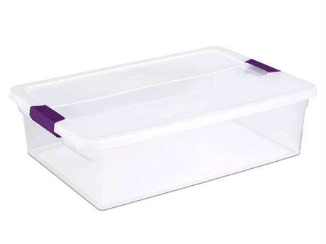 Sterilite 32qt Clear View Storage Bin