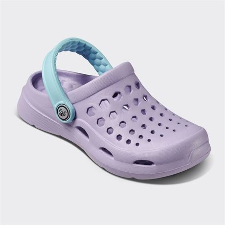 Joybees Kids' Dylan Slip-on Clogs - Sky Blue/Lilac