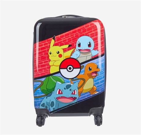 Pokemon Kids' Hardside Carry On Spinner Suitcase