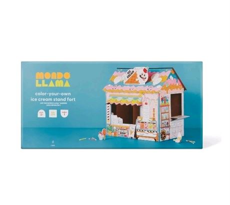 Color-Your-Own Ice Cream Shop Fort -