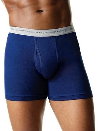 Hanes Men's Boxer Briefs 5pk - Red/Gray/Green L