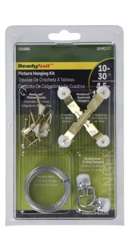 (2pack)Hillman 10pc  Picture Hanging Kit