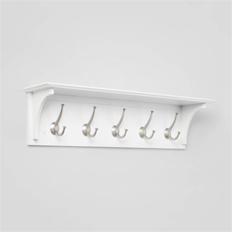 Wood Entryway with Shelf Ivory - Threshold™: Wall