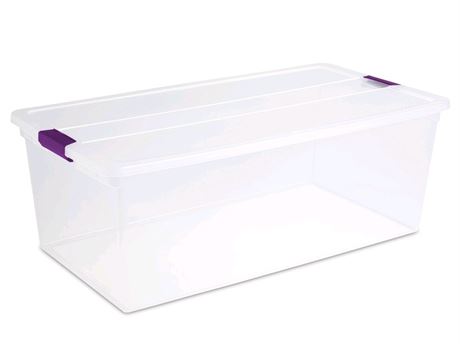 Sterilite 110qt Clear View Storage Bin