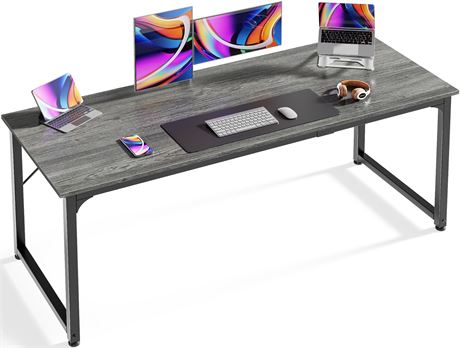 Huuger Computer Gaming Desk, 63 Inch Office Desk