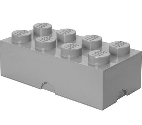 8 LEGO Brick Box, Stone Grey (40040640)