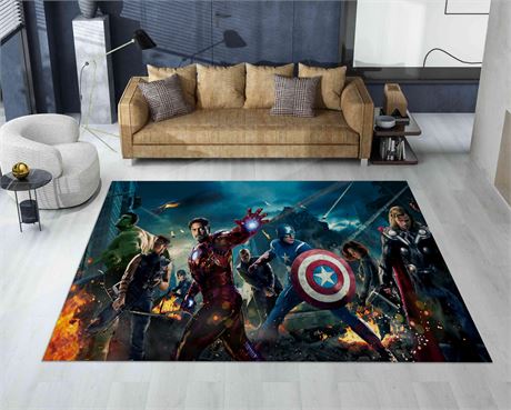 BoMbY Movie Characters Area Rug Cartoon Characters
