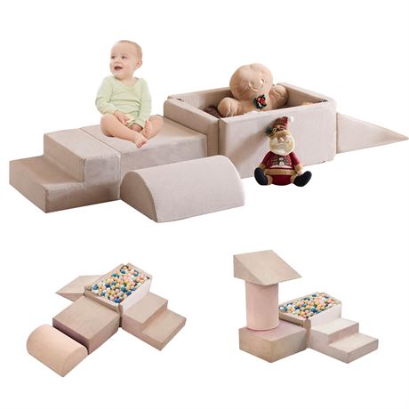 Foam Climbing Blocks for Toddlers 6Pcs Soft Play