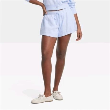 (S) Women's Mid-Rise French Terry Pull-On