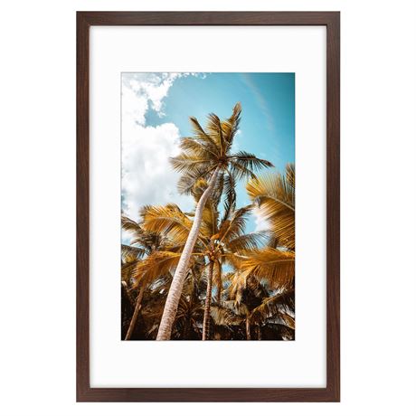 Frametory, 16x24 Picture Frame with Mat for 12x18