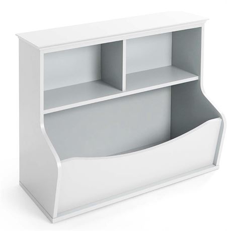 Children's 3 Shelf Bookcase and Toy Storage Bin