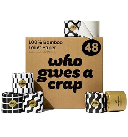 Who Gives a Crap 100% Bamboo Toilet Paper, 48