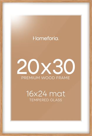 Homeforia 20x30 Picture Frame Wood, High End